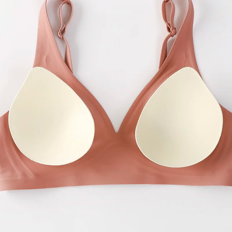 Sexy Seamless Deep V Wireless Bra