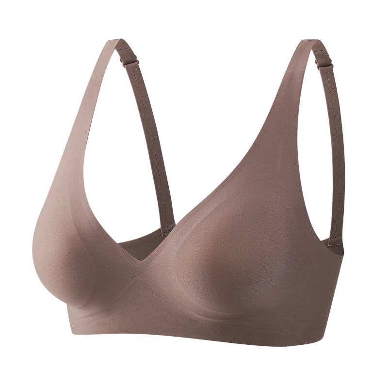 Sexy Seamless Deep V Wireless Bra
