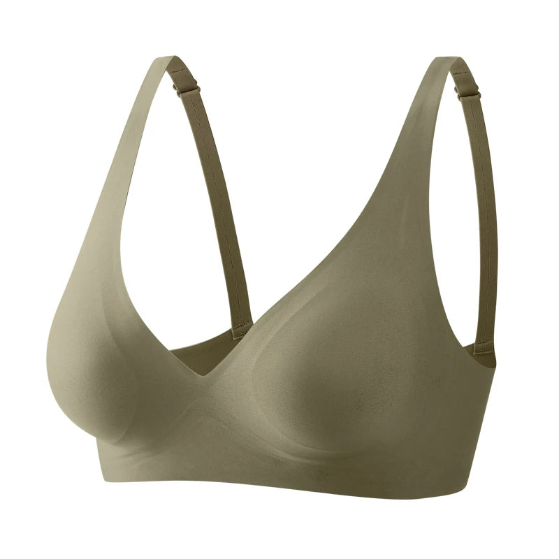 Sexy Seamless Deep V Wireless Bra