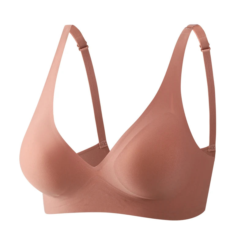 Sexy Seamless Deep V Wireless Bra