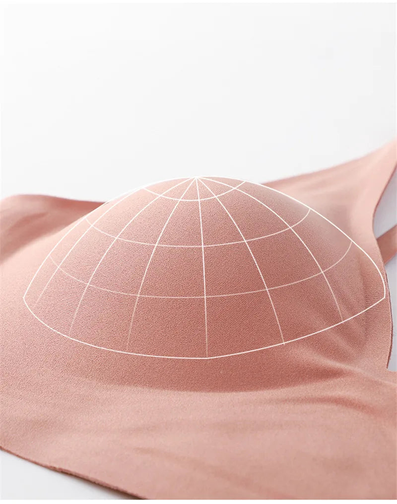 Sexy Seamless Deep V Wireless Bra