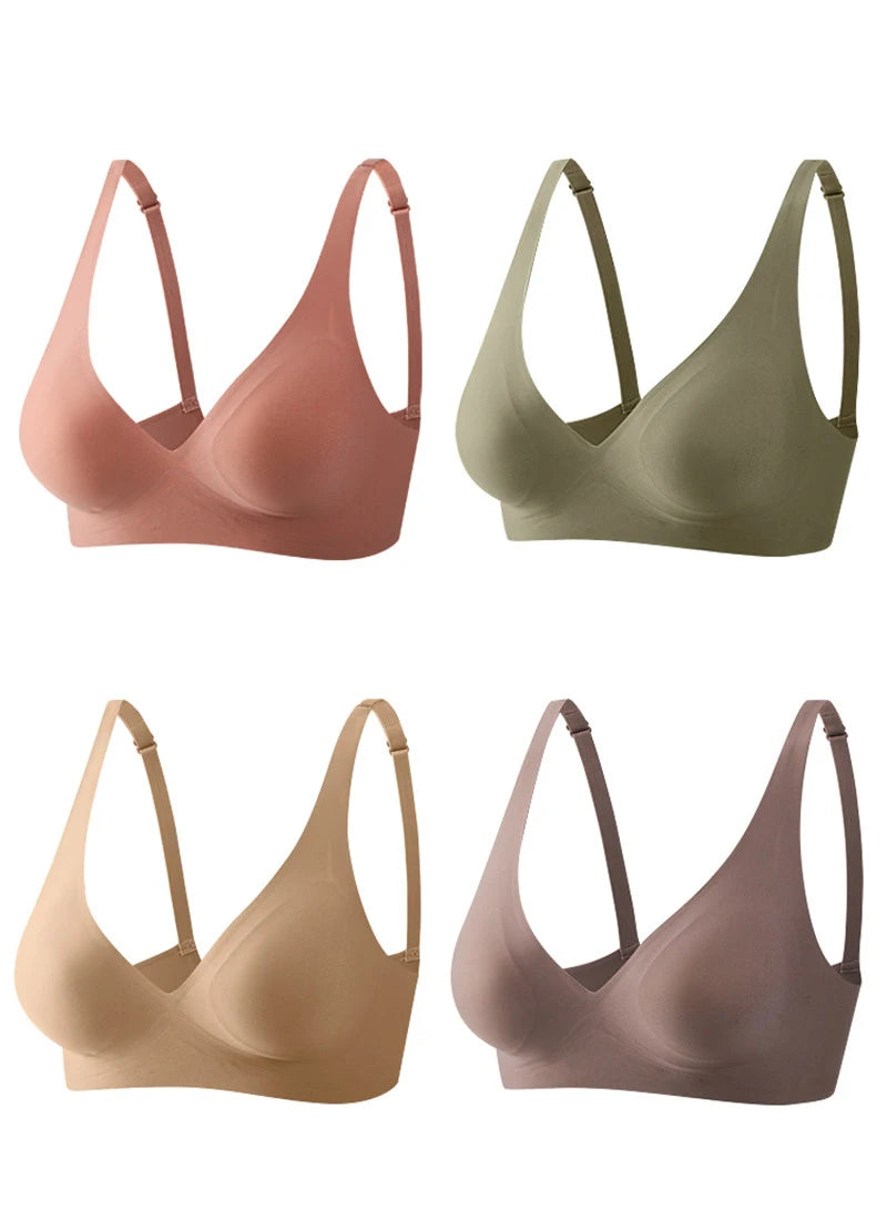 Sexy Seamless Deep V Wireless Bra
