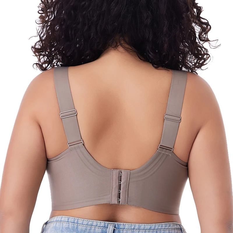 Push Up Wireless Bra - Seamless Thin Cup Plus Size Bralette (M-6XL)