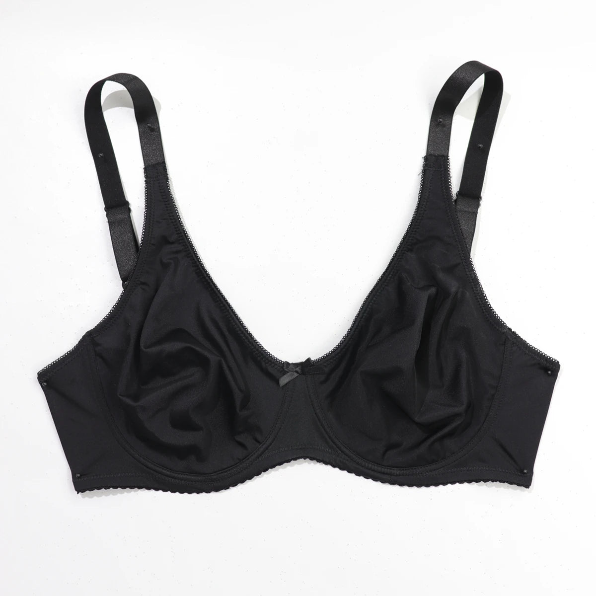 Underwire Bra for Large Breasts - Plus Size Thin Unlined Bra (Sizes 38C-44C, 38D-48D)