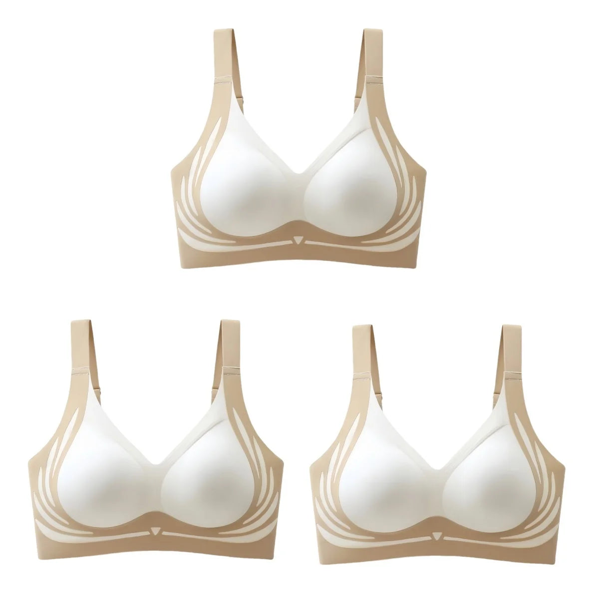 50% OFF - 3Pcs/Set Push-Up Seamless Bra