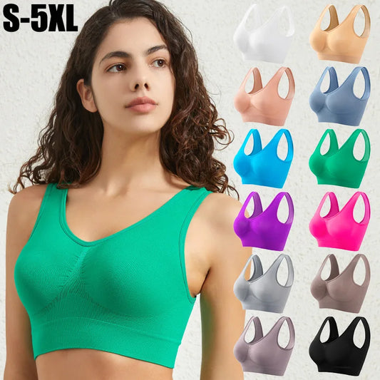 Women's Seamless Push-Up Wireless Sports Bra (S-5XL)