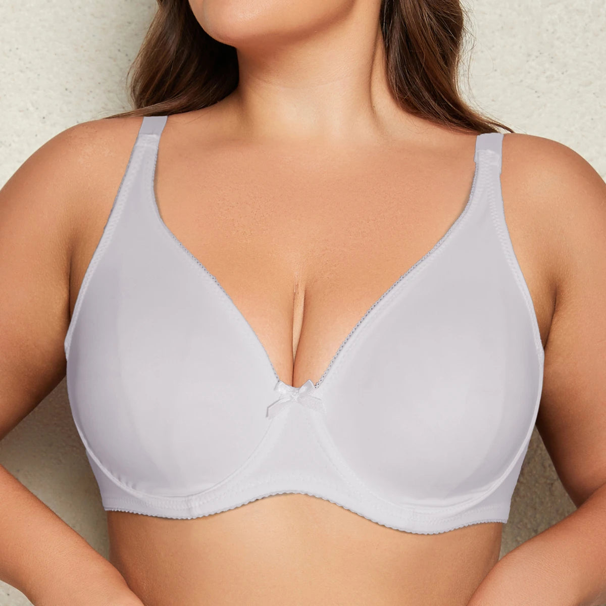 Underwire Bra for Large Breasts - Plus Size Thin Unlined Bra (Sizes 38C-44C, 38D-48D)